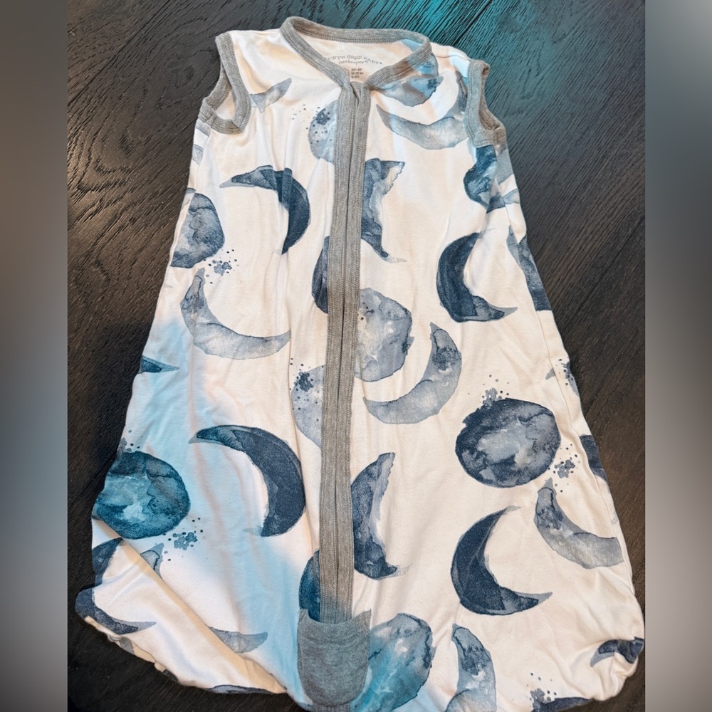 Burt's Bees Baby Gray and Blue sleepsack